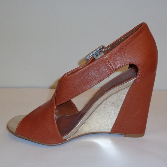 Sesto Meucci SALOME Brown New Wedge Sandals - Picture 3 of 8